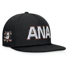 Anaheim Ducks Fanatics Authentic Pro Rink Team Code Snapback Hat - Black - NHL 202498922