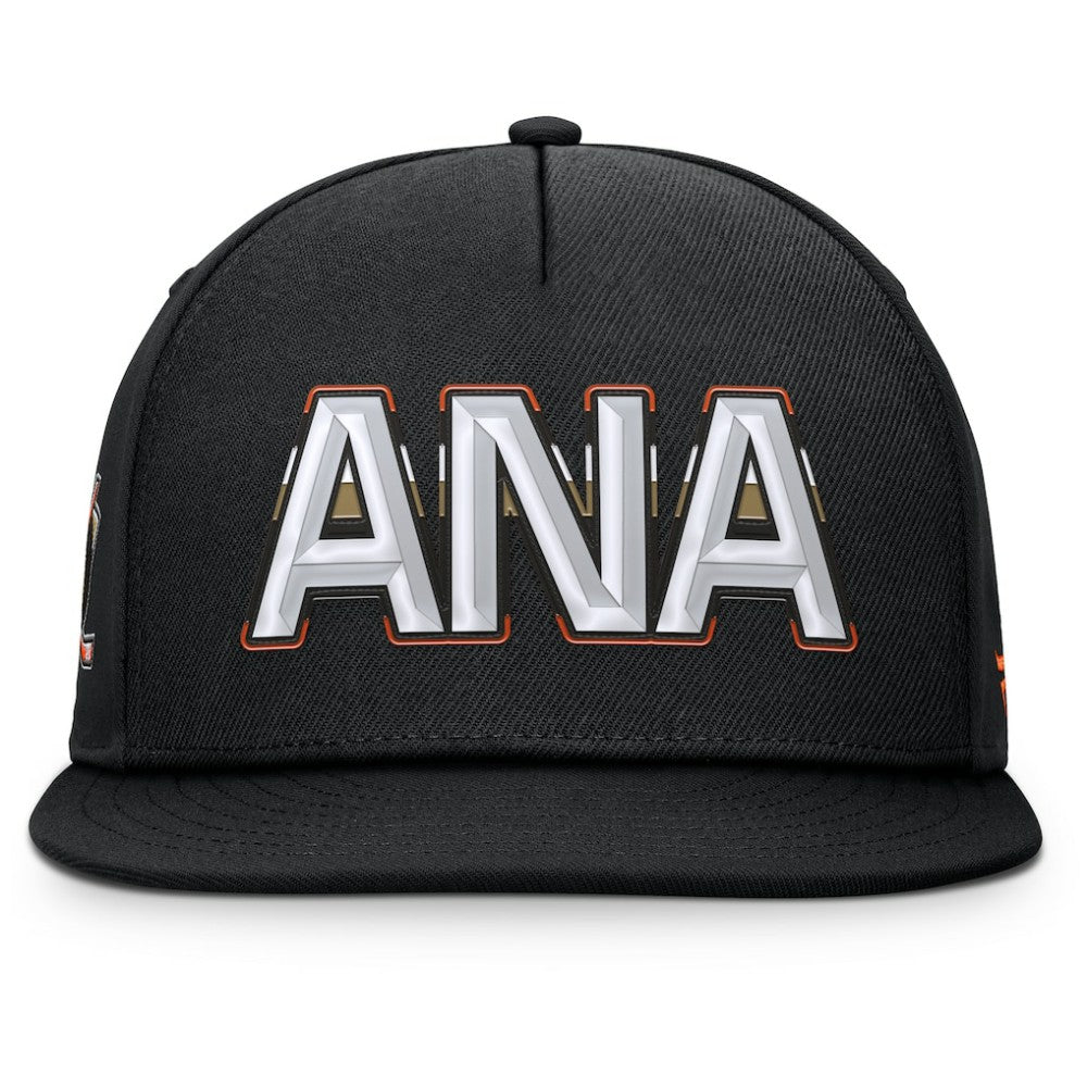 Anaheim Ducks Fanatics Authentic Pro Rink Team Code Snapback Hat - Black - NHL 202498922