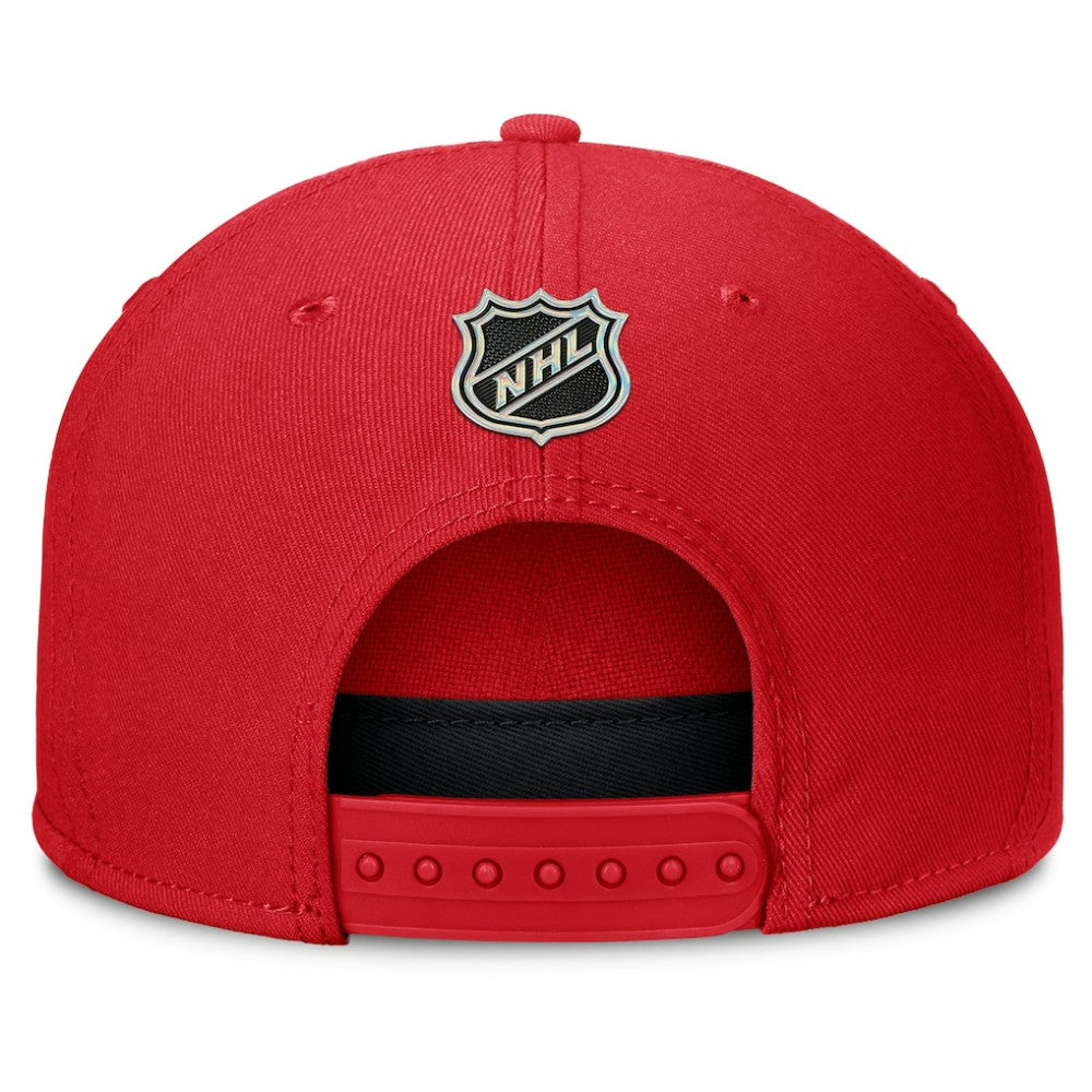 Calgary Flames Fanatics Authentic Pro Rink Team Code Snapback Hat - Red - NHL 202498925