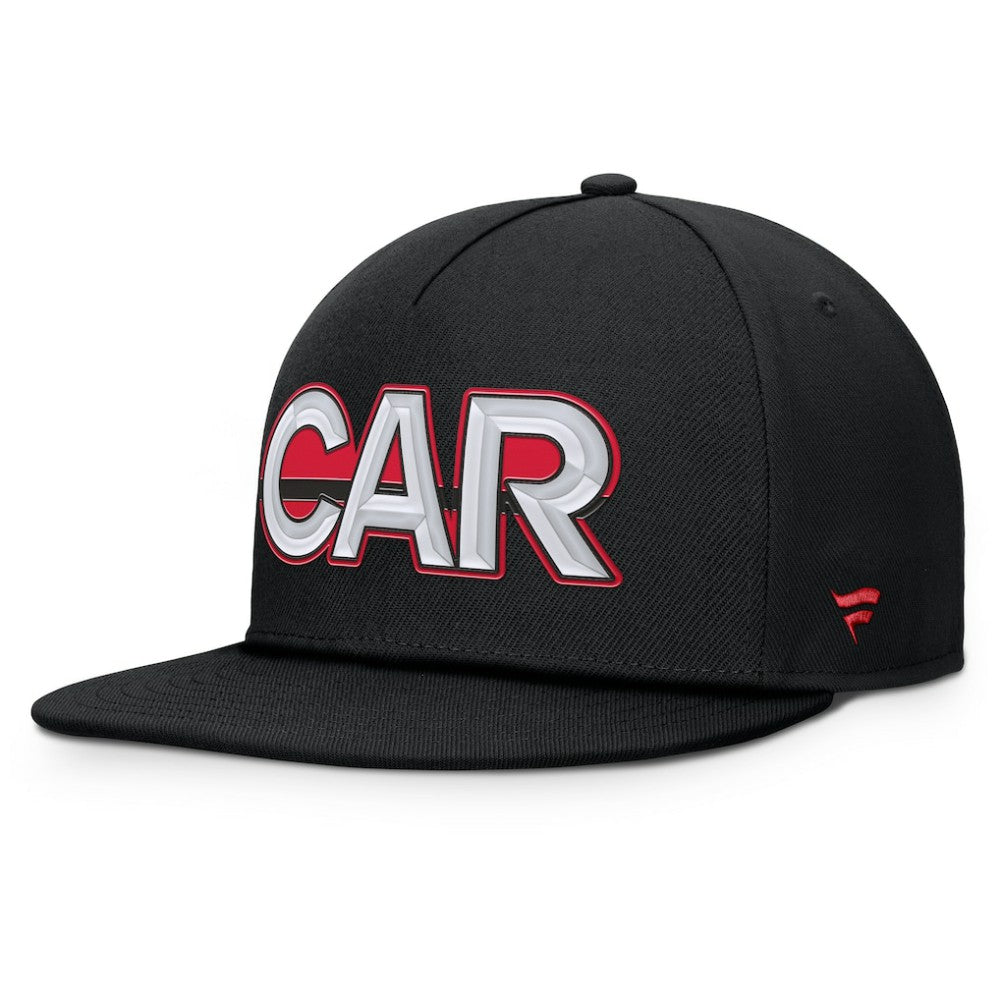 Carolina Hurricanes Fanatics Authentic Pro Rink Team Code Snapback Hat - Black - NHL 202498926