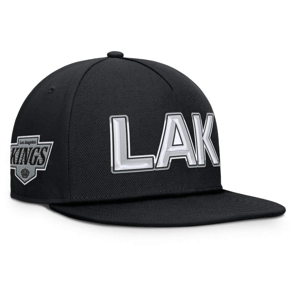 Los Angeles Kings Fanatics Authentic Pro Rink Team Code Snapback Hat - Black - NHL 202498929