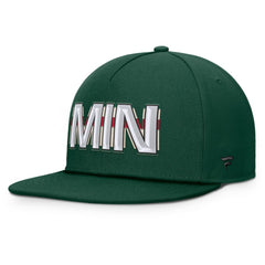 Minnesota Wild Fanatics Authentic Pro Rink Team Code Snapback Hat - Green - NHL 202498931