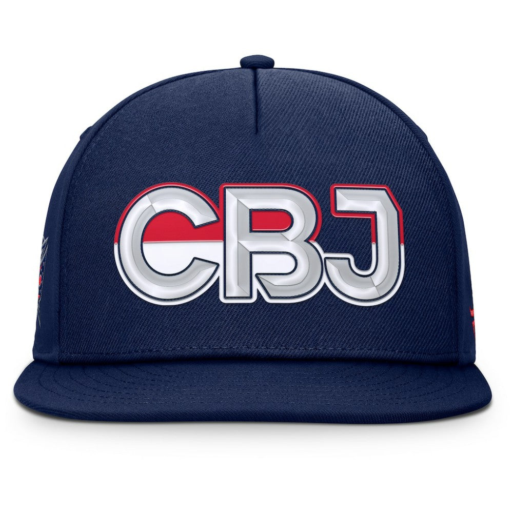 Columbus Blue Jackets Fanatics Authentic Pro Rink Team Code Snapback Hat - Navy - NHL 202498932