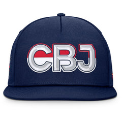Columbus Blue Jackets Fanatics Authentic Pro Rink Team Code Snapback Hat - Navy - NHL 202498932