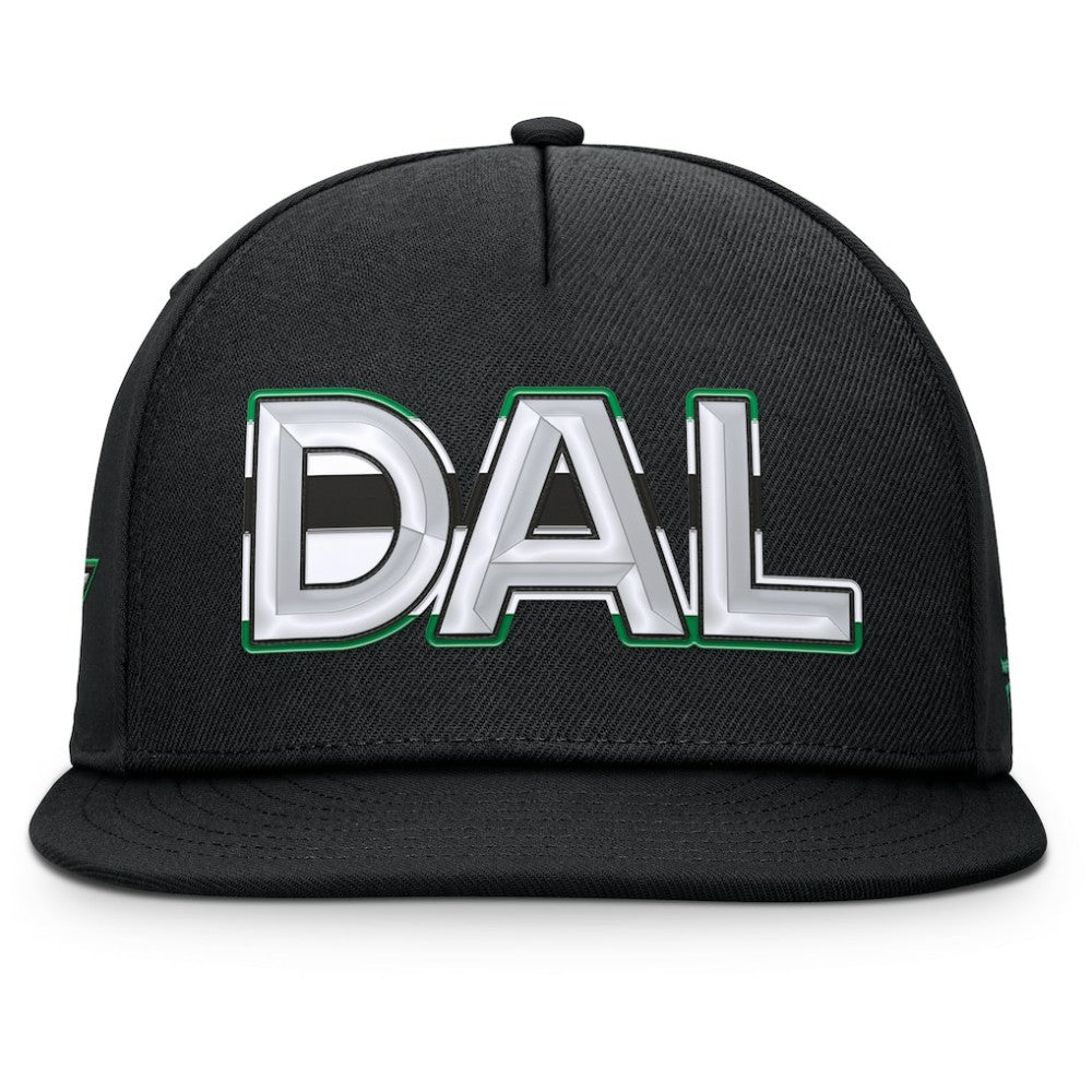 Dallas Stars Fanatics Authentic Pro Rink Team Code Snapback Hat - Black - NHL 202498933