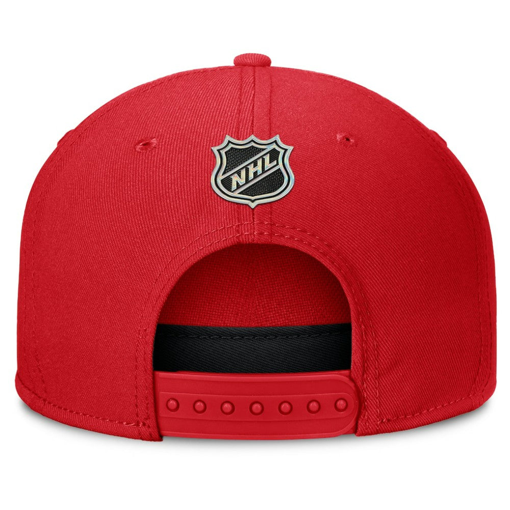 Detroit Red Wings Fanatics Authentic Pro Rink Team Code Snapback Hat - Red - NHL 202498934