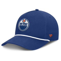 Edmonton Oilers Fanatics Authentic Pro Rink Roper A-Frame Adjustable Hat - Royal - NHL 202498942