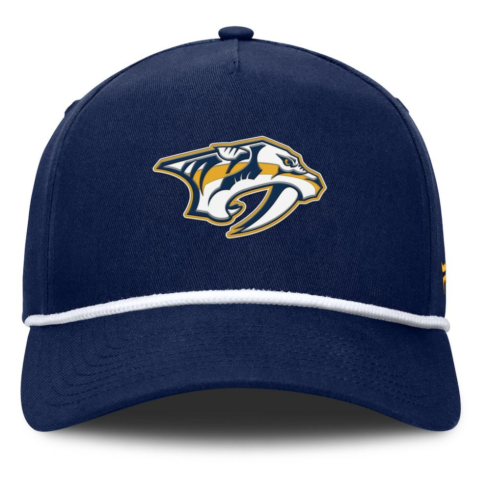 Nashville Predators Fanatics Authentic Pro Rink Roper A-Frame Adjustable Hat - Navy - NHL 202498947