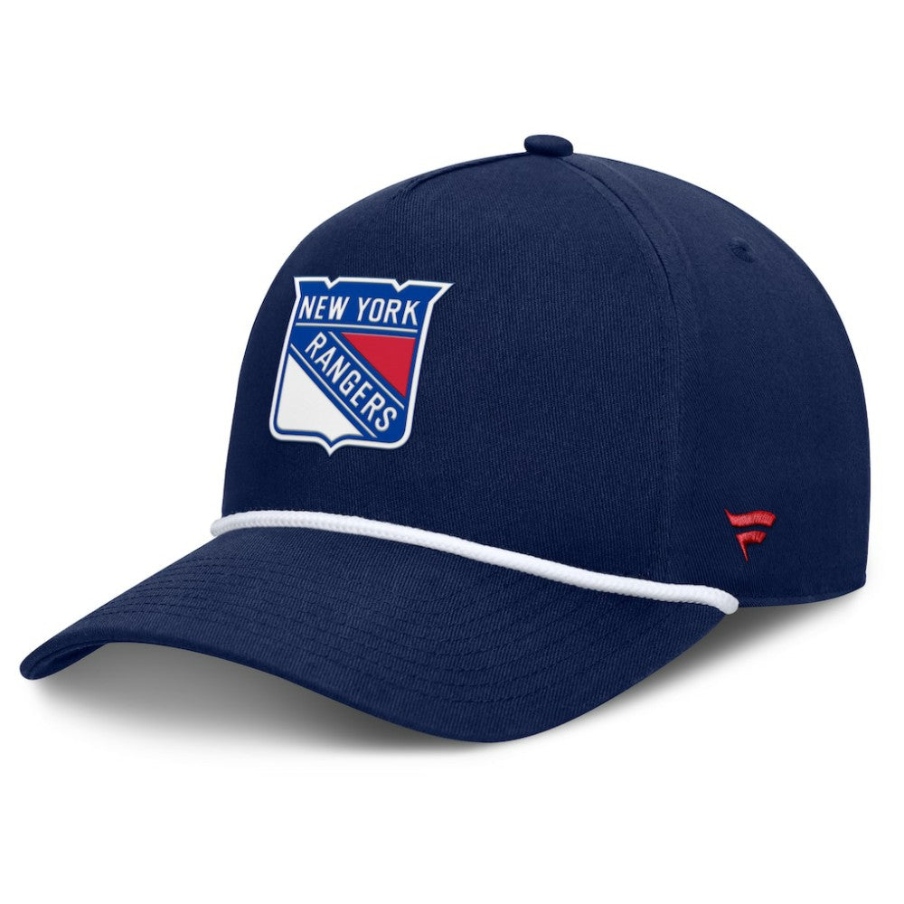 New York Rangers Fanatics Authentic Pro Rink Roper A-Frame Adjustable Hat - Navy - NHL 202498950
