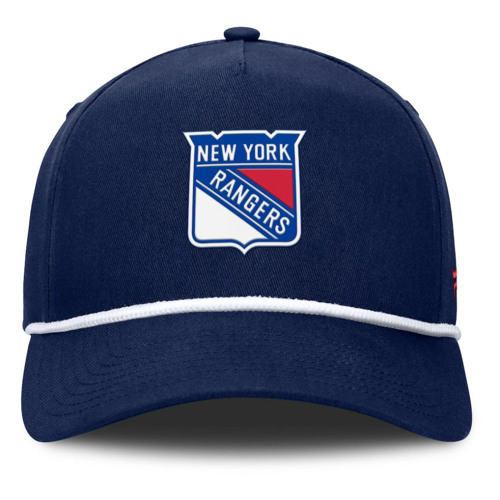 New York Rangers Fanatics Authentic Pro Rink Roper A-Frame Adjustable Hat - Navy - NHL 202498950