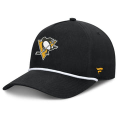 Pittsburgh Penguins Fanatics Authentic Pro Rink Roper A-Frame Adjustable Hat - Black - NHL 202498954
