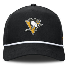 Pittsburgh Penguins Fanatics Authentic Pro Rink Roper A-Frame Adjustable Hat - Black - NHL 202498954