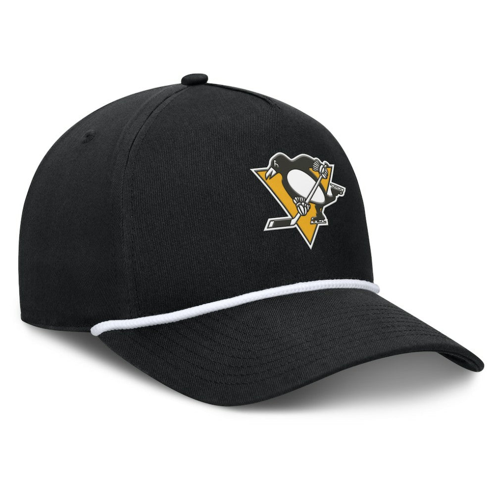 Pittsburgh Penguins Fanatics Authentic Pro Rink Roper A-Frame Adjustable Hat - Black - NHL 202498954