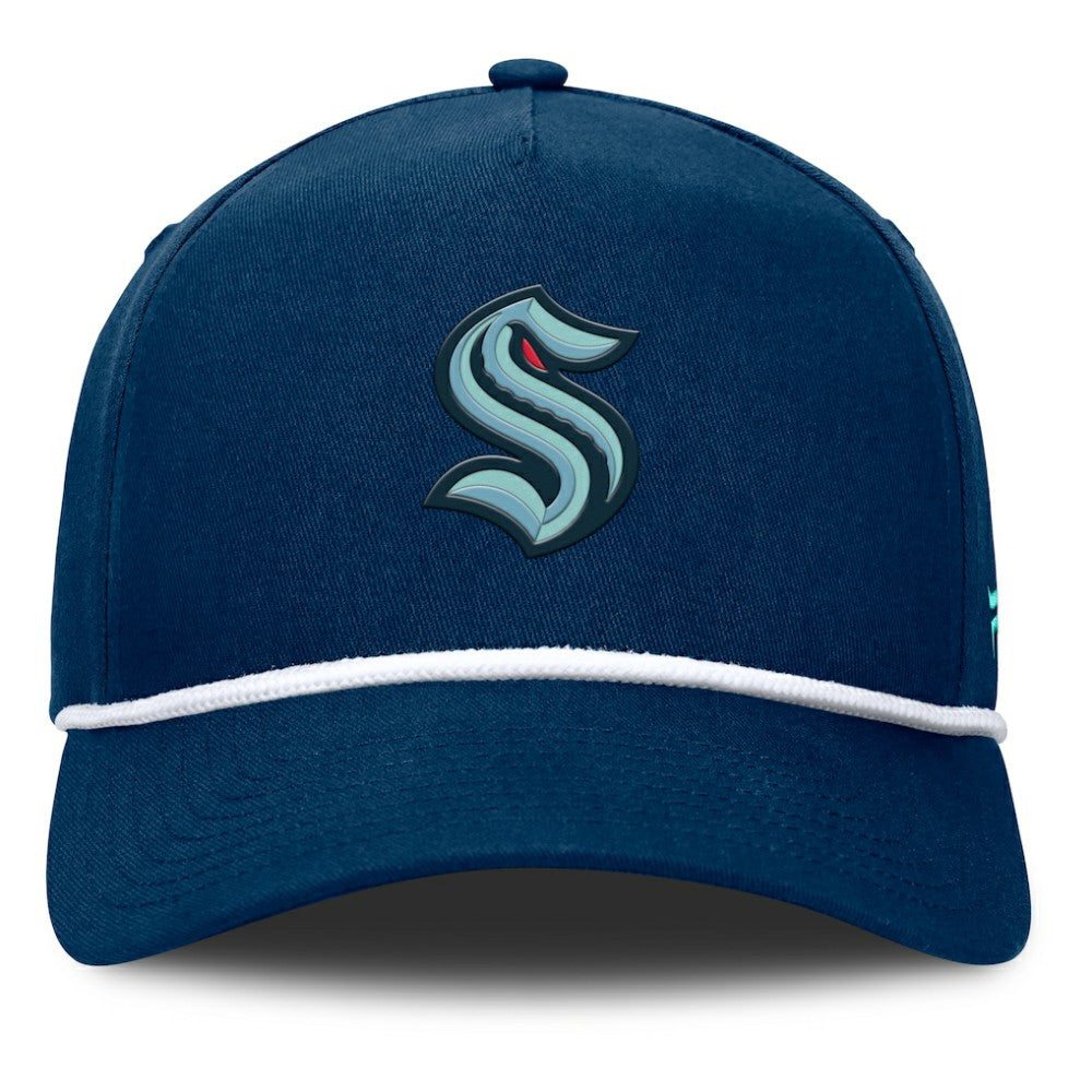 Seattle Kraken Fanatics Authentic Pro Rink Roper A-Frame Adjustable Hat - Deep Sea Blue - NHL 202498956