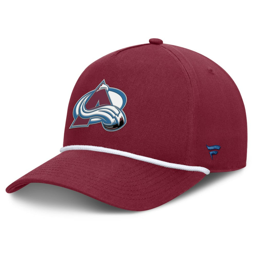Colorado Avalanche Fanatics Authentic Pro Rink Roper A-Frame Adjustable Hat - Burgundy - NHL 202498959