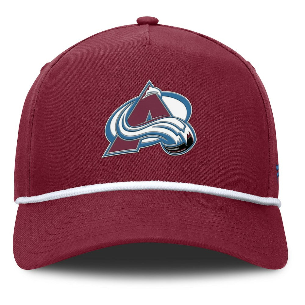 Colorado Avalanche Fanatics Authentic Pro Rink Roper A-Frame Adjustable Hat - Burgundy - NHL 202498959
