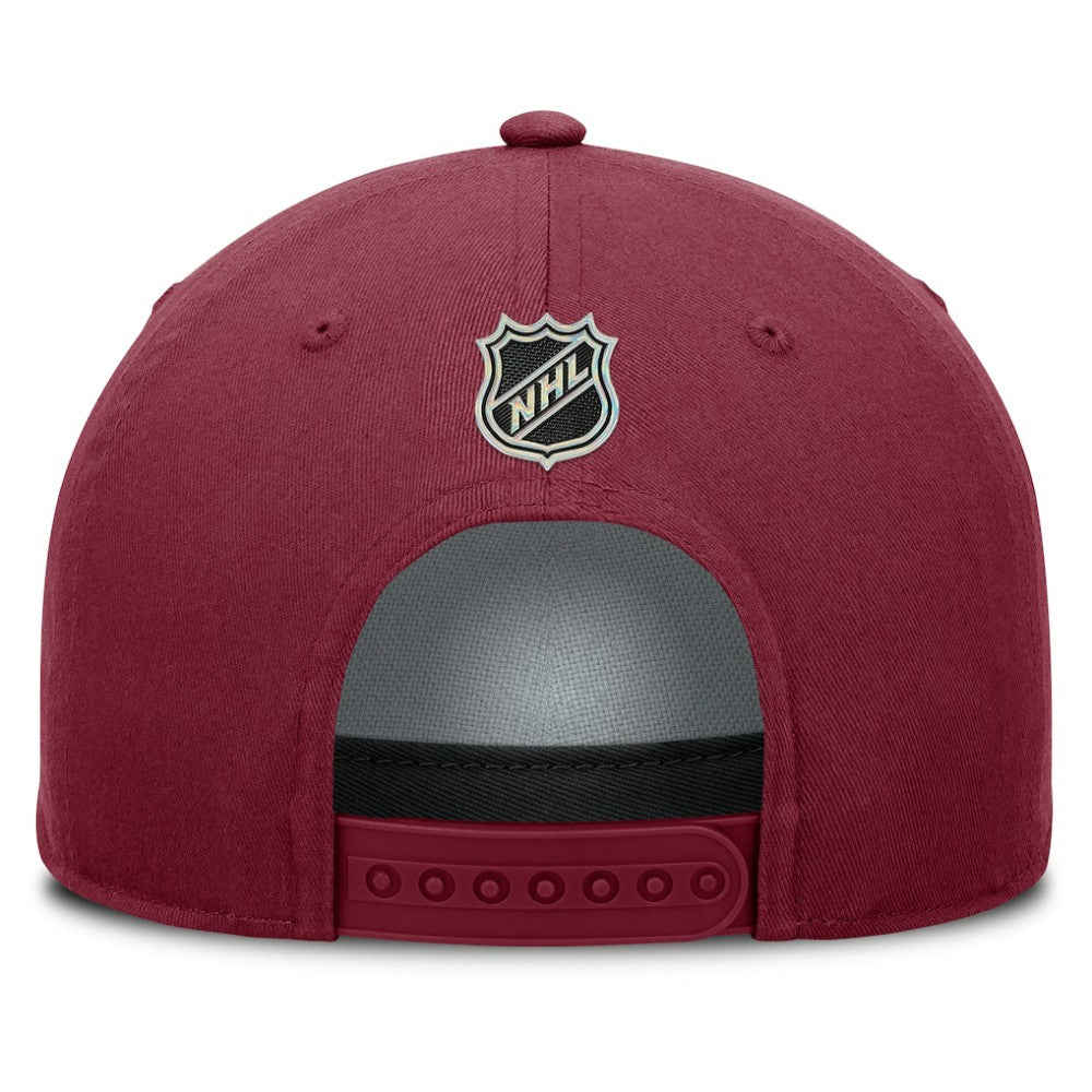 Colorado Avalanche Fanatics Authentic Pro Rink Roper A-Frame Adjustable Hat - Burgundy - NHL 202498959