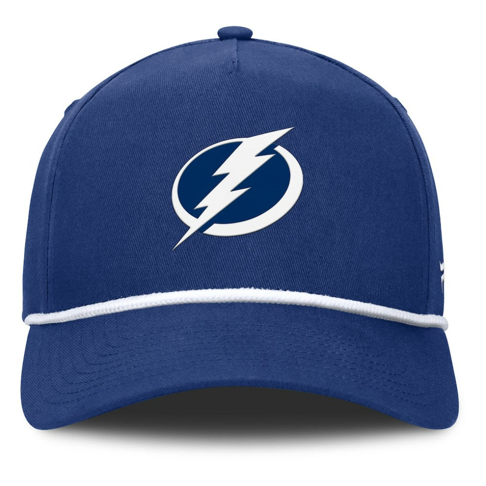 Tampa Bay Lightning Fanatics Authentic Pro Rink Roper A-Frame Adjustable Hat - Blue - NHL 202498963