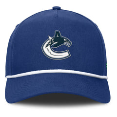 Vancouver Canucks Fanatics Authentic Pro Rink Roper A-Frame Adjustable Hat - Blue - NHL 202498964
