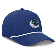 Vancouver Canucks Fanatics Authentic Pro Rink Roper A-Frame Adjustable Hat - Blue - NHL 202498964