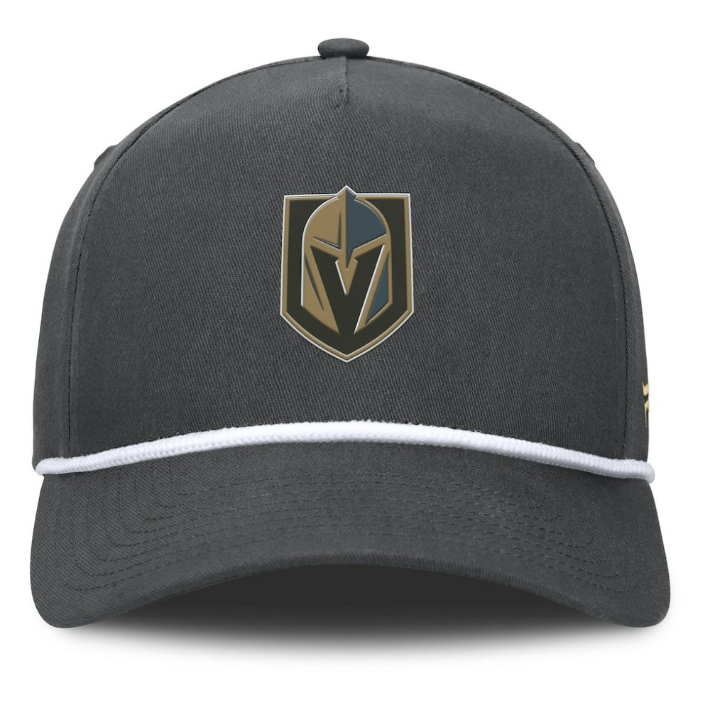 Vegas Golden Knights Fanatics Authentic Pro Rink Roper A-Frame Adjustable Hat - Charcoal - NHL 202498966
