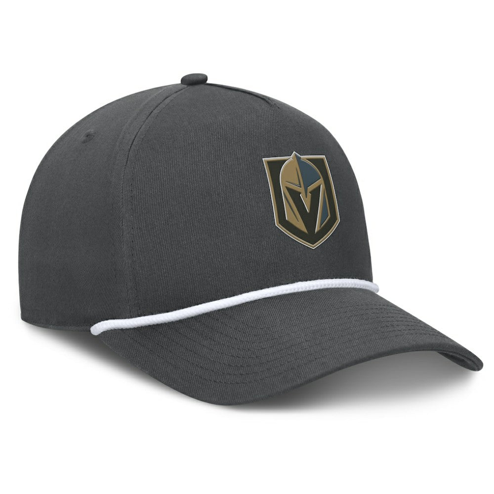 Vegas Golden Knights Fanatics Authentic Pro Rink Roper A-Frame Adjustable Hat - Charcoal - NHL 202498966