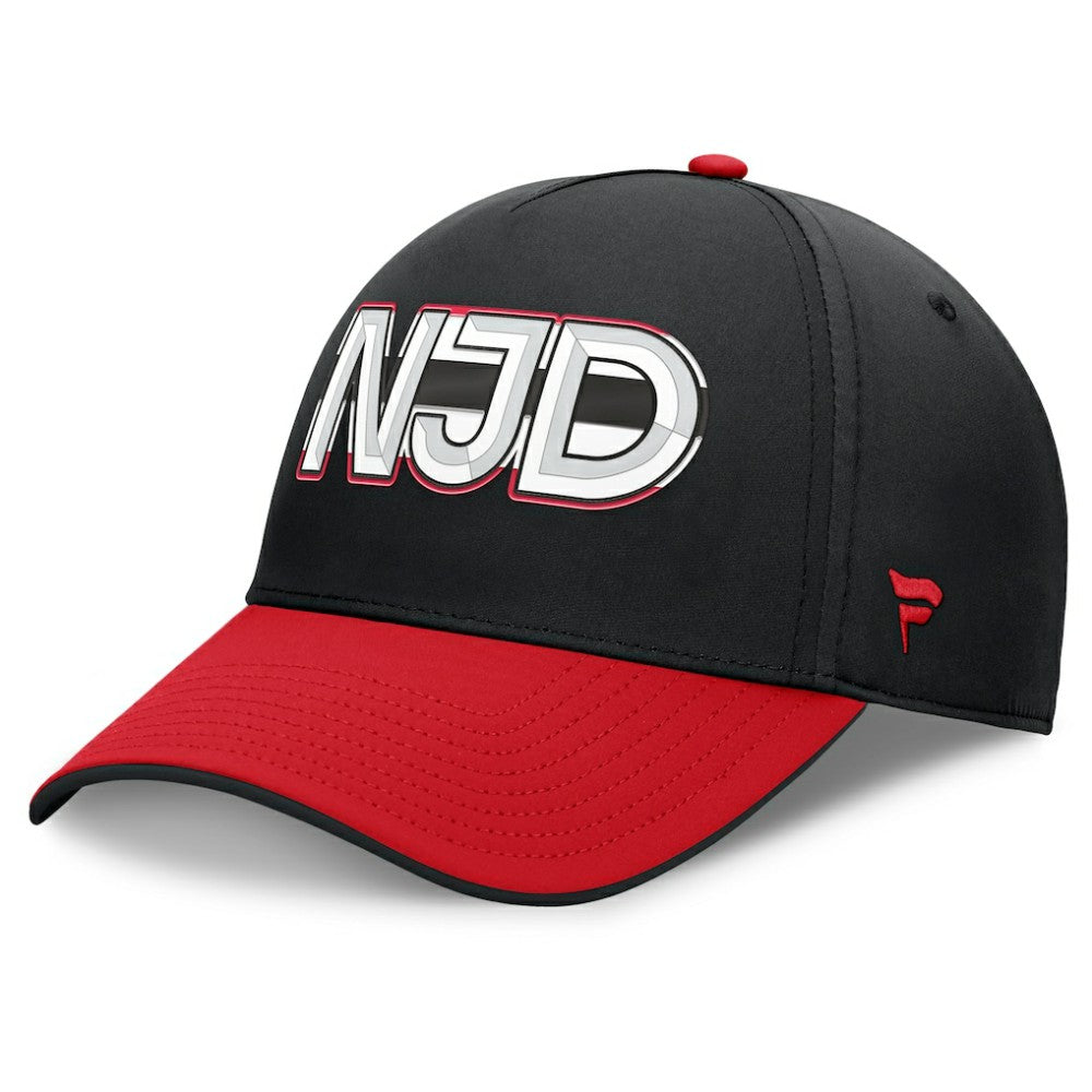New Jersey Devils Fanatics Authentic Pro Rink Team Code Flex Hat - Black/Red - NHL 202498970