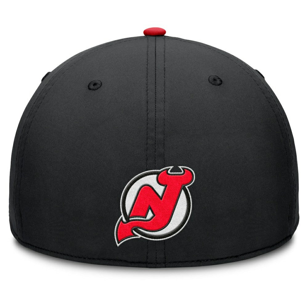 New Jersey Devils Fanatics Authentic Pro Rink Team Code Flex Hat - Black/Red - NHL 202498970