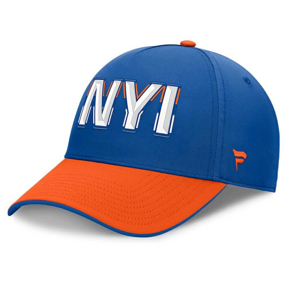New York Islanders Fanatics Authentic Pro Rink Team Code Flex Hat - Royal/Orange - NHL 202498971