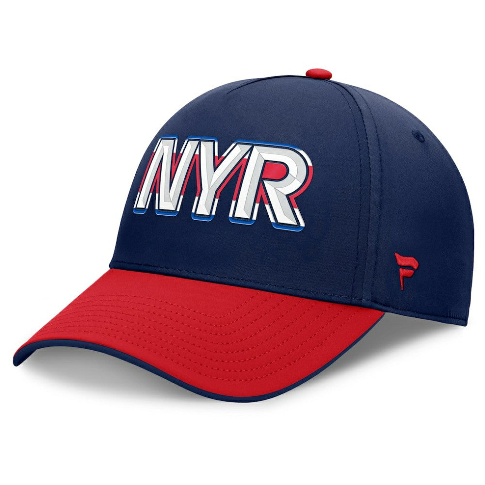 New York Rangers Fanatics Authentic Pro Rink Team Code Flex Hat - Navy/Red - NHL 202498972