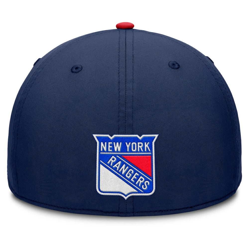 New York Rangers Fanatics Authentic Pro Rink Team Code Flex Hat - Navy/Red - NHL 202498972
