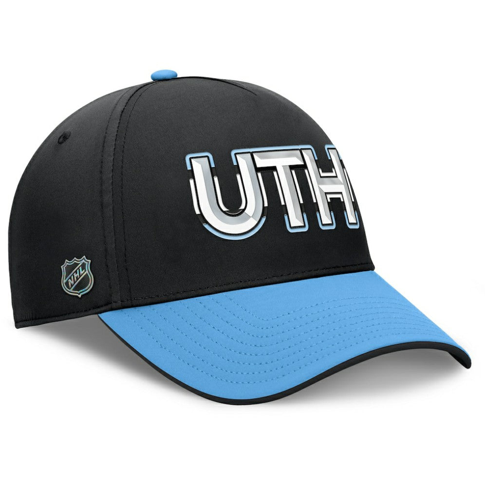 Utah Mammoth Fanatics Authentic Pro Rink Team Code Flex Hat - Black/Light Blue - NHL 202498973