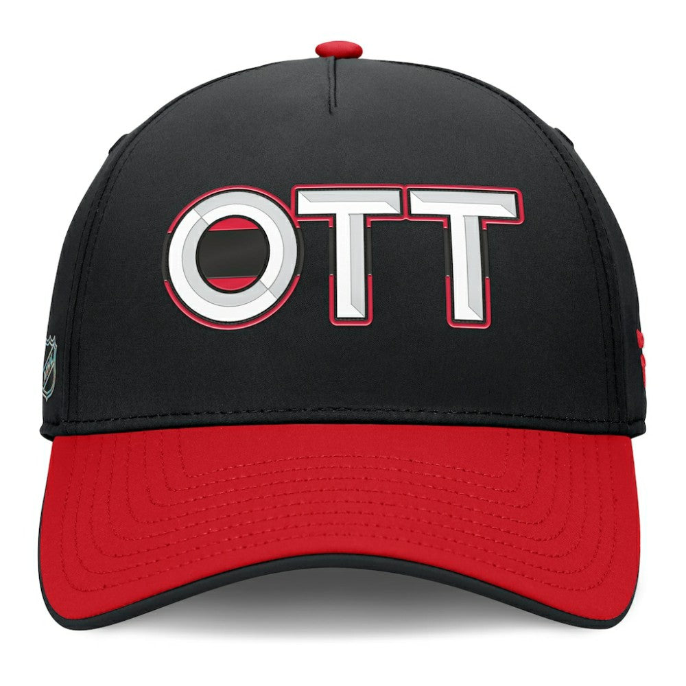 Ottawa Senators Fanatics Authentic Pro Rink Team Code Flex Hat - Black/Red - NHL 202498974