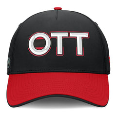 Ottawa Senators Fanatics Authentic Pro Rink Team Code Flex Hat - Black/Red - NHL 202498974