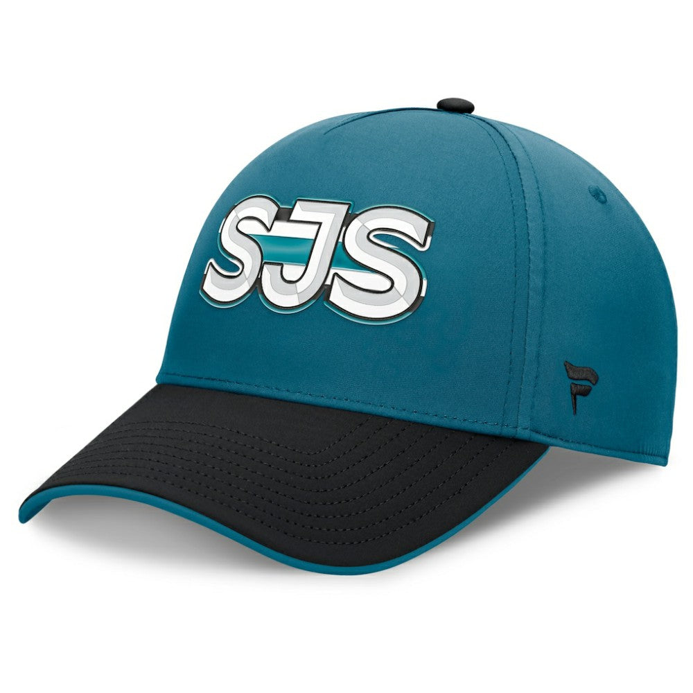 San Jose Sharks Fanatics Authentic Pro Rink Team Code Flex Hat - Teal/Black - NHL 202498977
