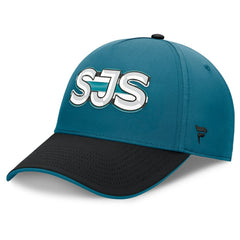 San Jose Sharks Fanatics Authentic Pro Rink Team Code Flex Hat - Teal/Black - NHL 202498977