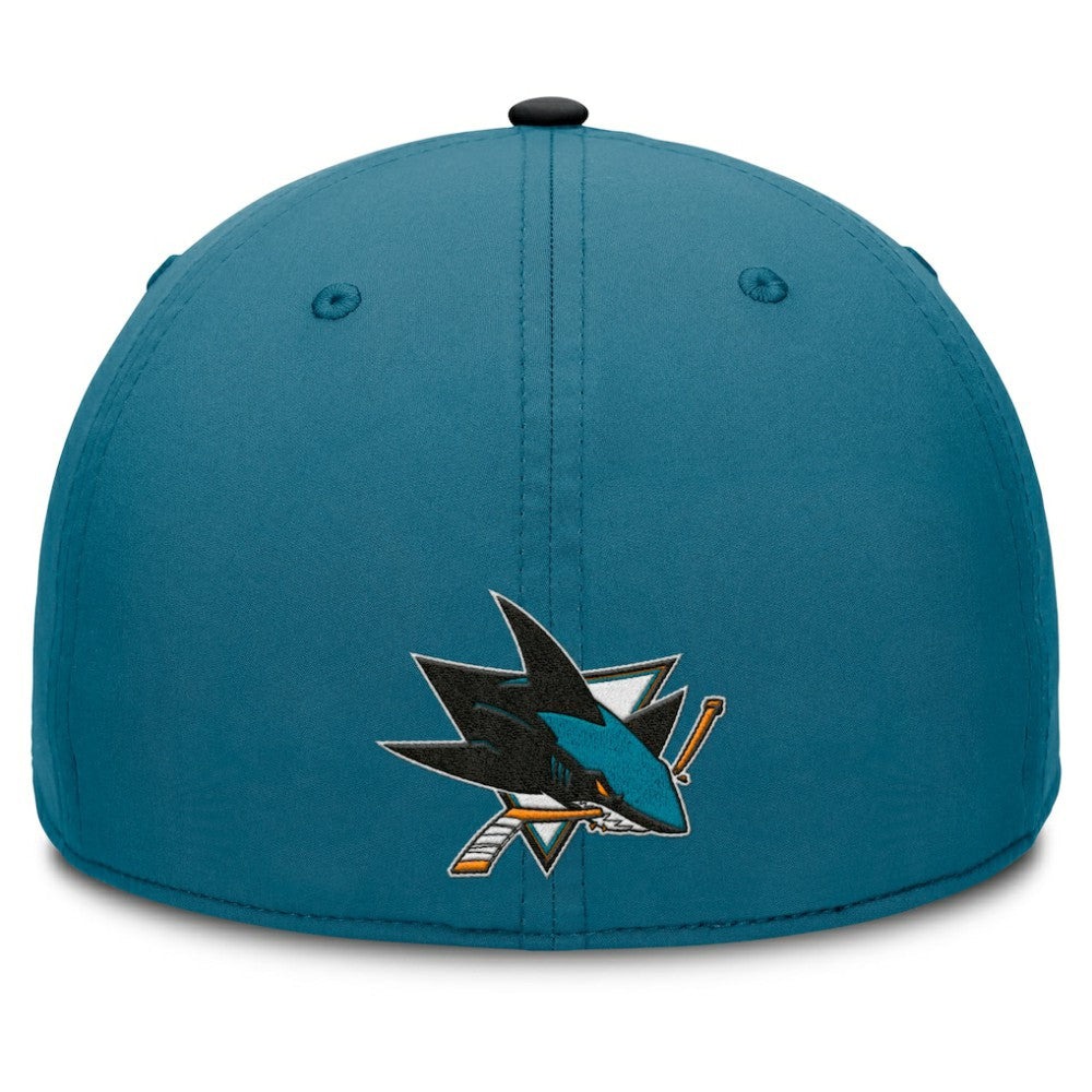 San Jose Sharks Fanatics Authentic Pro Rink Team Code Flex Hat - Teal/Black - NHL 202498977