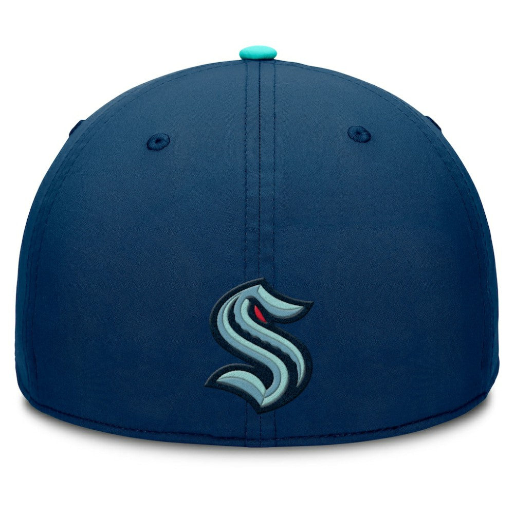 Seattle Kraken Fanatics Authentic Pro Rink Team Code Flex Hat - Deep Sea Blue/Light Blue - NHL 202498978