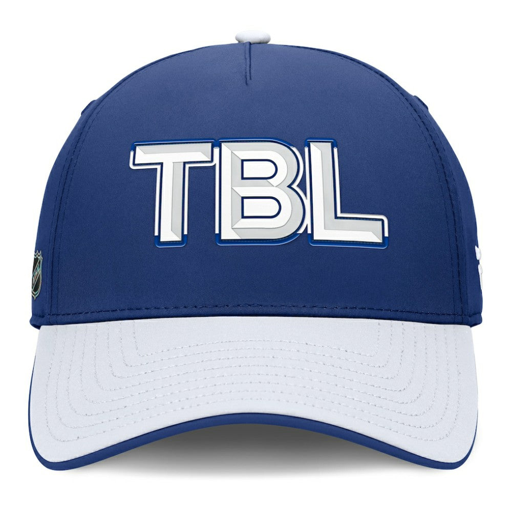 Tampa Bay Lightning Fanatics Authentic Pro Rink Team Code Flex Hat - Blue/White - NHL 202498980