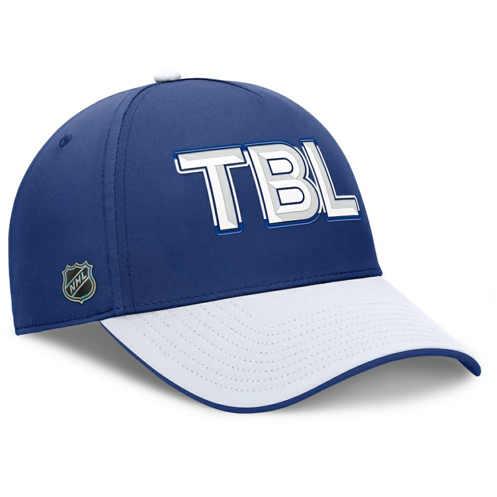 Tampa Bay Lightning Fanatics Authentic Pro Rink Team Code Flex Hat - Blue/White - NHL 202498980