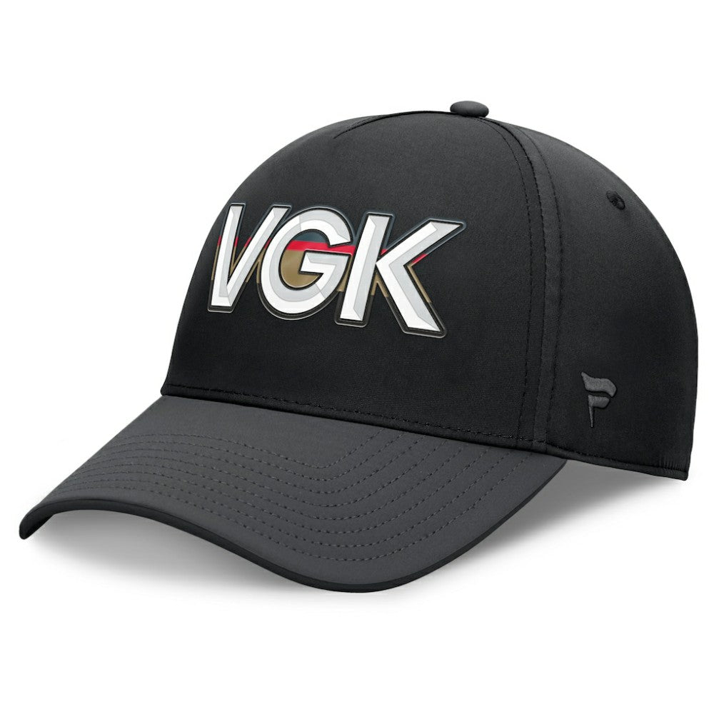 Vegas Golden Knights Fanatics Authentic Pro Rink Team Code Flex Hat - Black/Charcoal - NHL 202498984