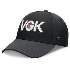 Vegas Golden Knights Fanatics Authentic Pro Rink Team Code Flex Hat - Black/Charcoal - NHL 202498984