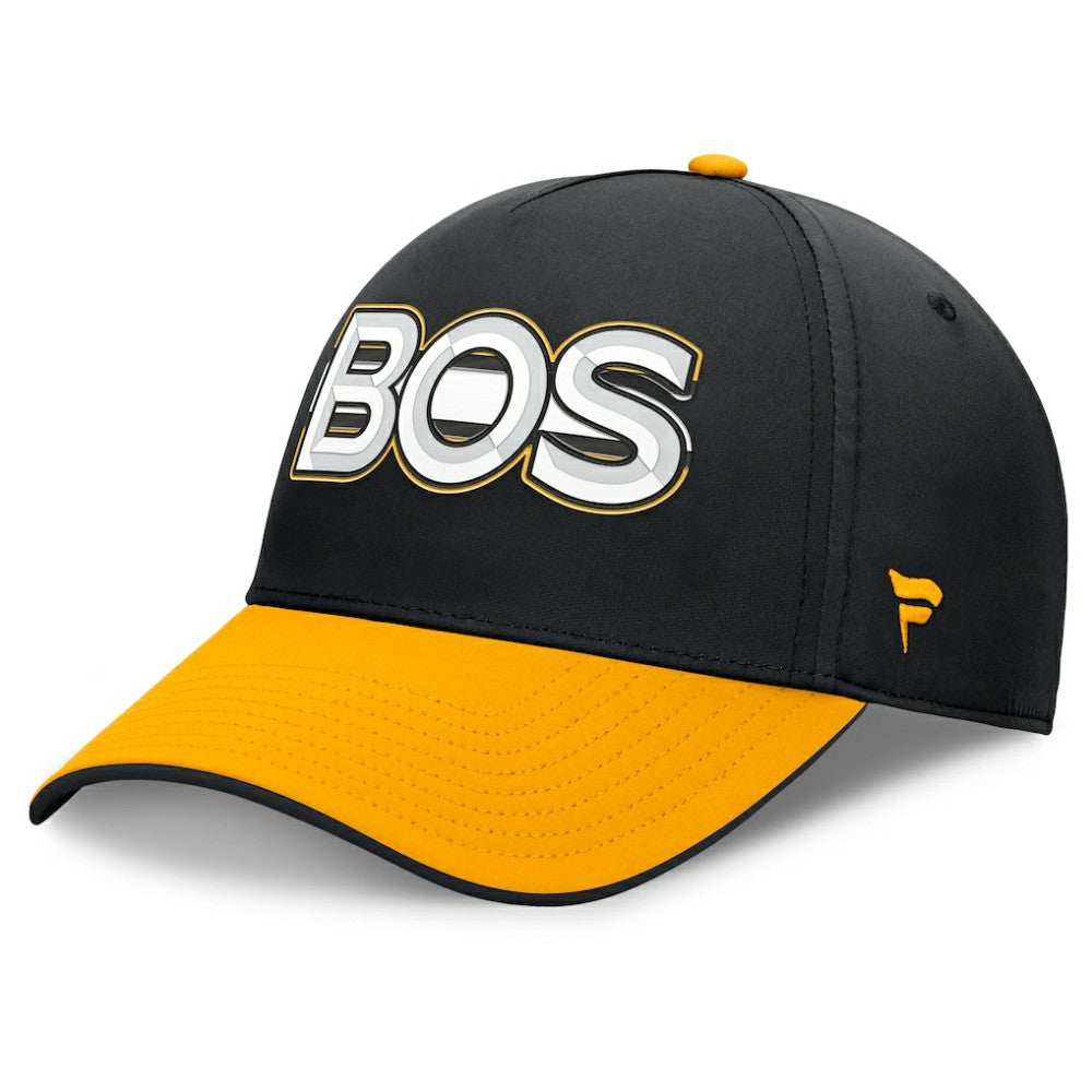 Boston Bruins Fanatics Authentic Pro Rink Team Code Flex Hat - Black/Gold - NHL 202498988