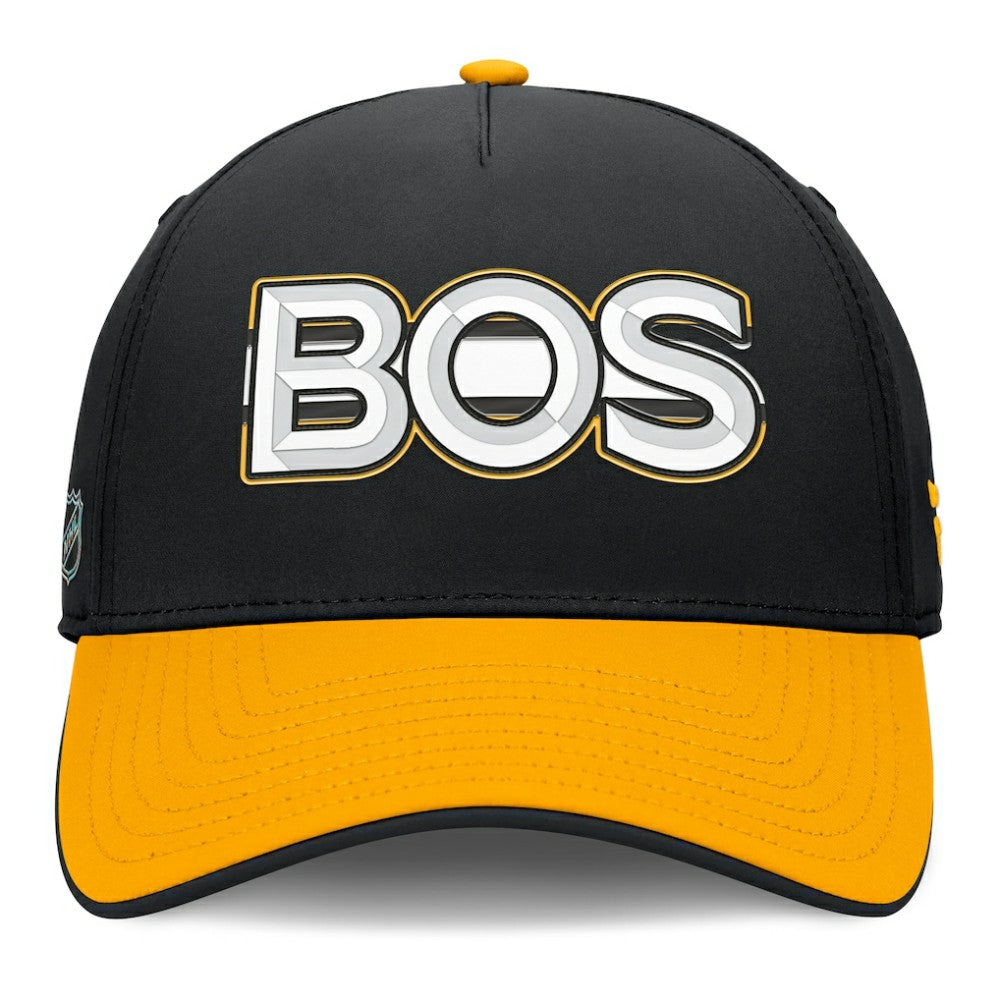 Boston Bruins Fanatics Authentic Pro Rink Team Code Flex Hat - Black/Gold - NHL 202498988