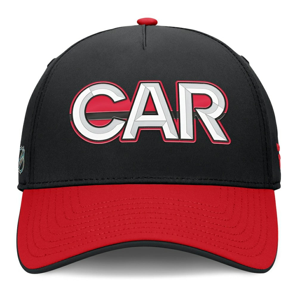 Carolina Hurricanes Fanatics Authentic Pro Rink Team Code Flex Hat - Black/Red - NHL 202498990