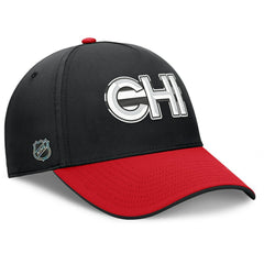 Chicago Blackhawks Fanatics Authentic Pro Rink Team Code Flex Hat - Black/Red - NHL 202498991