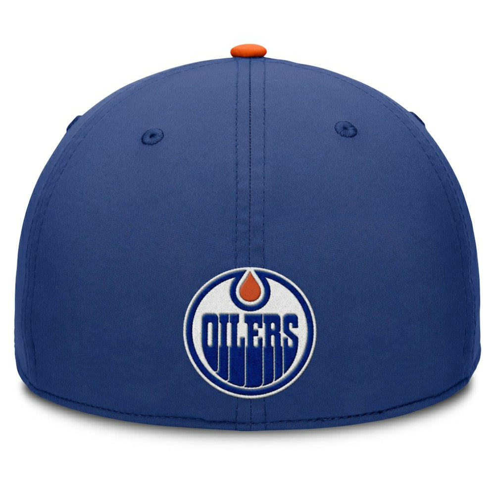 Edmonton Oilers Fanatics Authentic Pro Rink Team Code Flex Hat - Royal/Orange - NHL 202498992