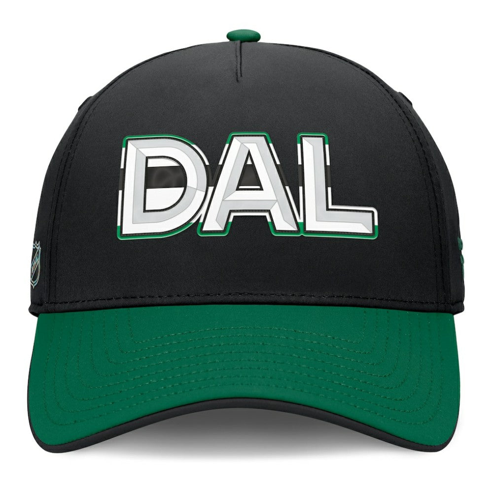 Dallas Stars Fanatics Authentic Pro Rink Team Code Flex Hat - Black/Kelly Green - NHL 202498994