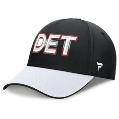 Detroit Red Wings Fanatics Authentic Pro Rink Team Code Flex Hat - Black/White - NHL 202498995