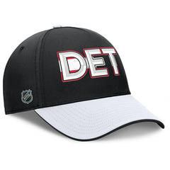 Detroit Red Wings Fanatics Authentic Pro Rink Team Code Flex Hat - Black/White - NHL 202498995
